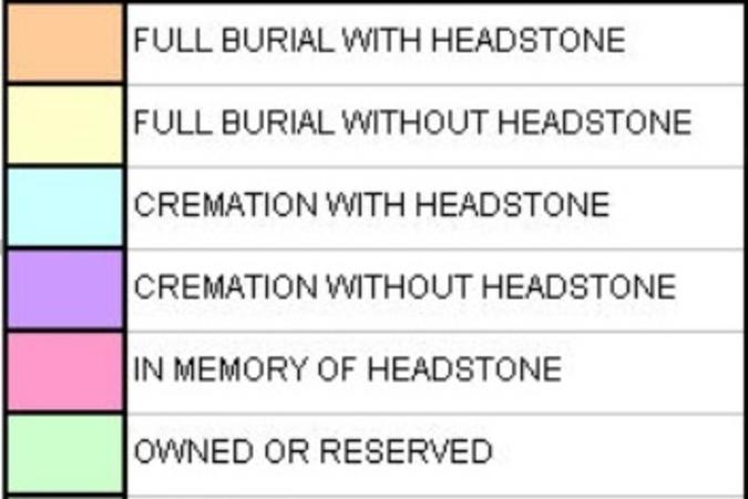 Cemetery Color Chart